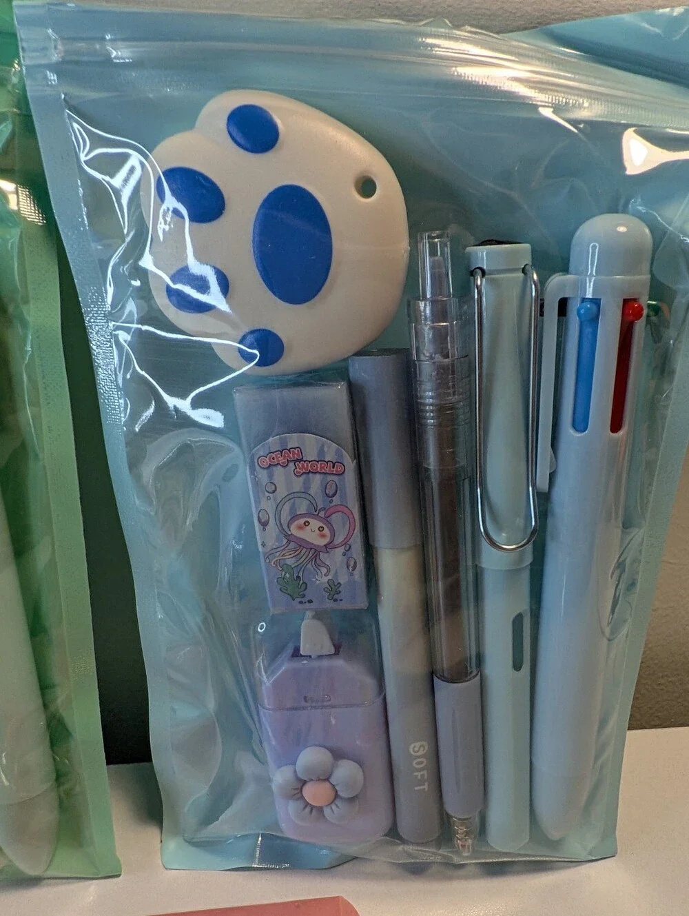 Aesthetic Back to School Stationery Set - Cute Monochromatic Supplies Pack